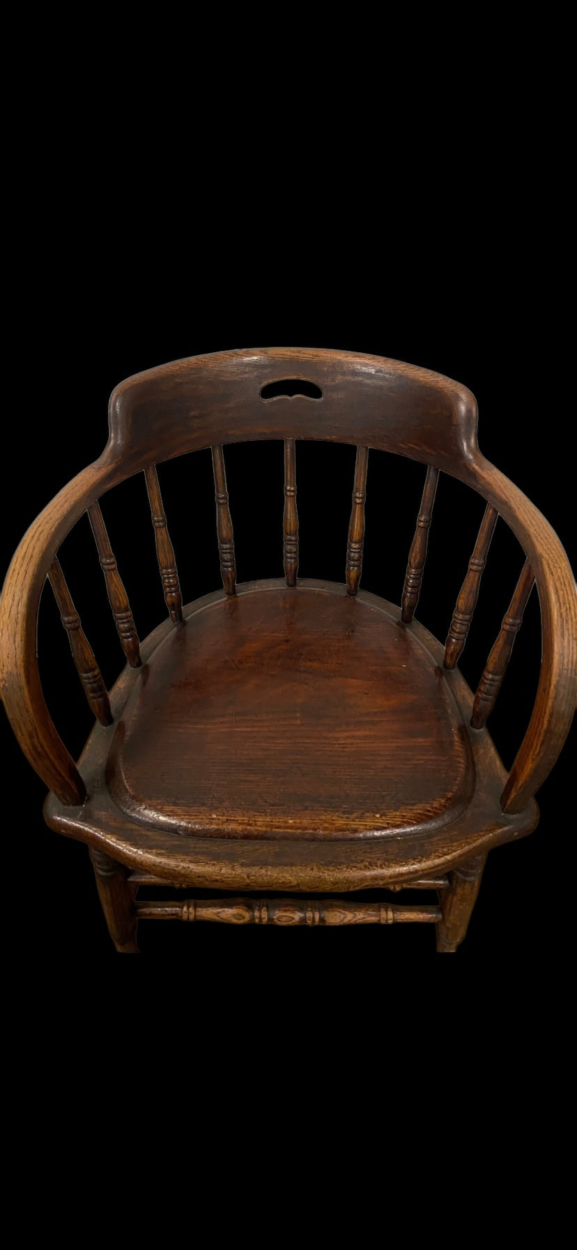 Victorian oak smokers chair