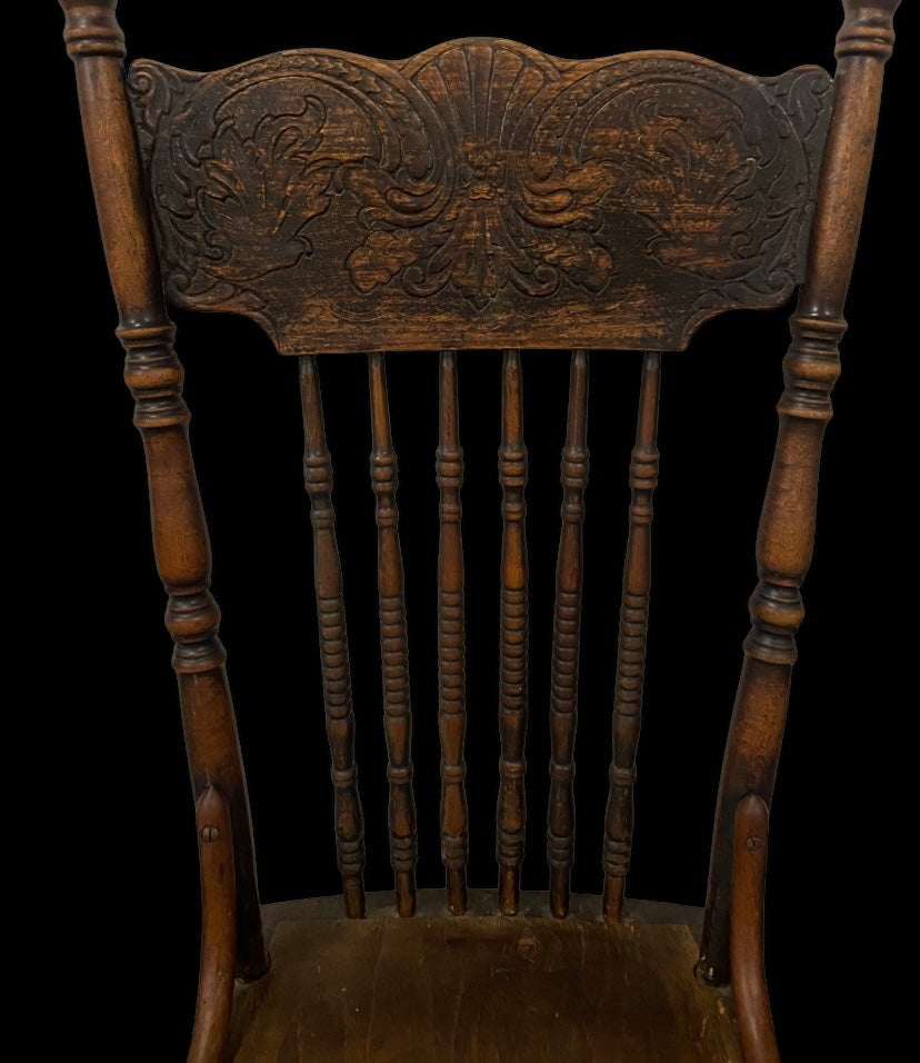 Victorian press-back chair