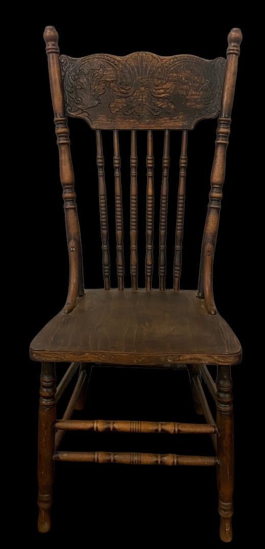 Victorian press-back chair