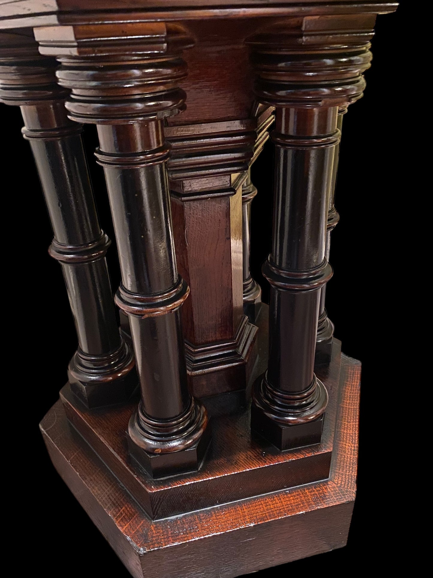 Victorian heavy oak church font