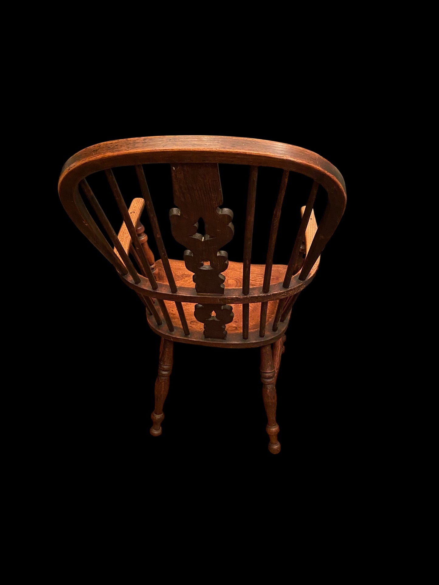 English Elm high back Windsor armchair
