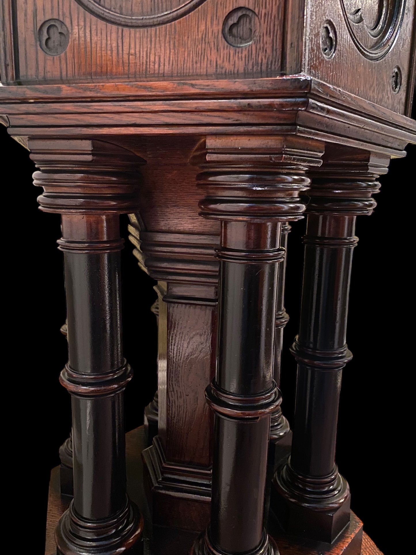 Victorian heavy oak church font