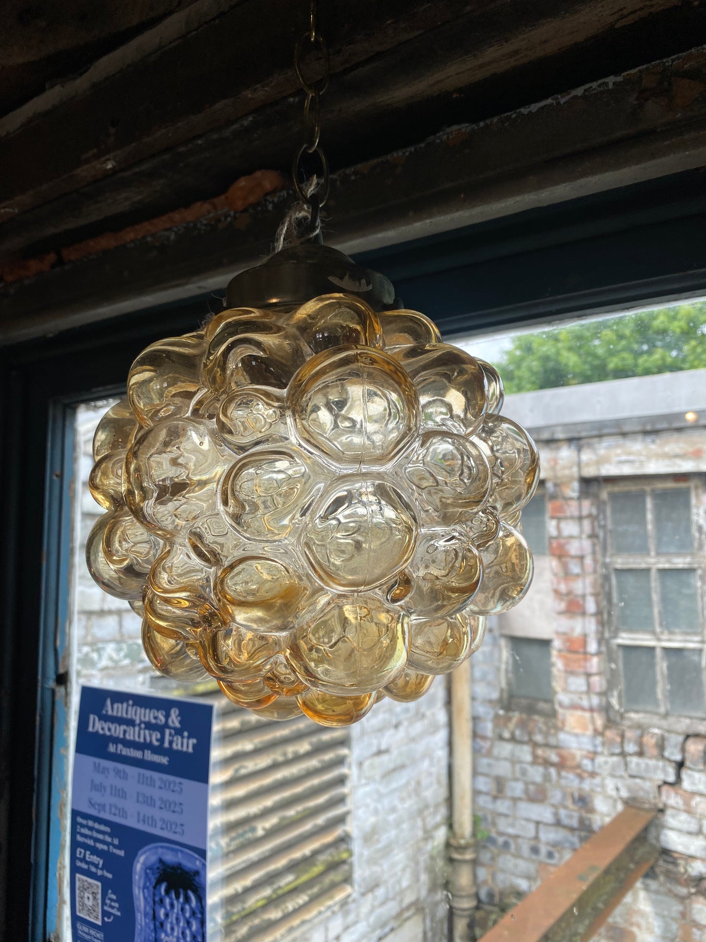 Champagne glass bubble light shade by Helena Tynell for Glashütte Limburg Germany 1960