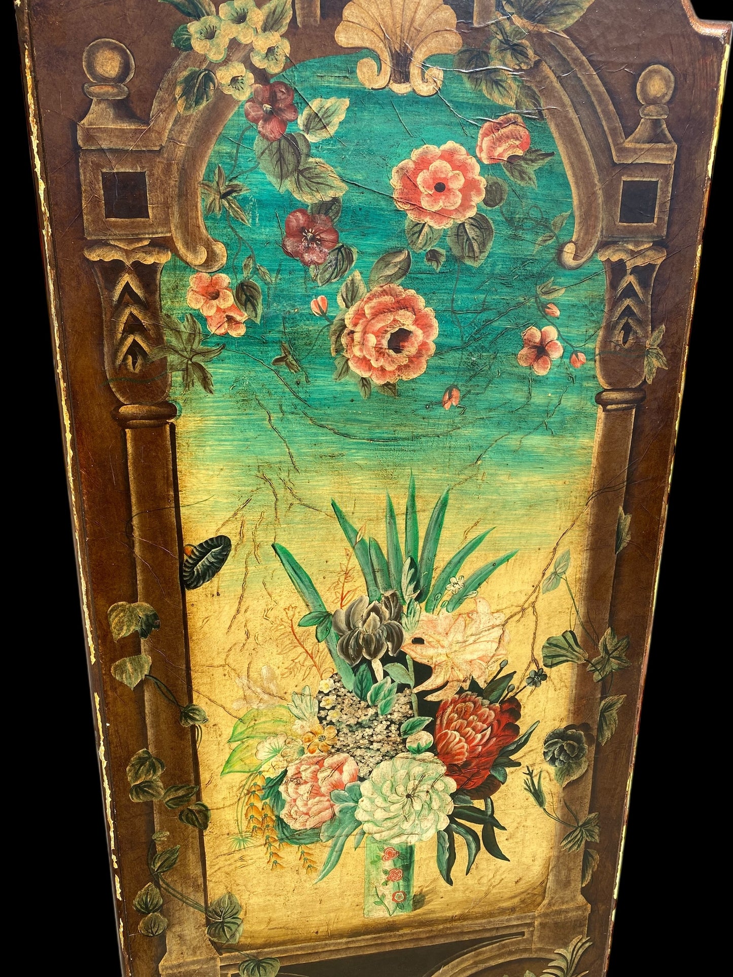 Large vintage Trompe-l'œil style panel