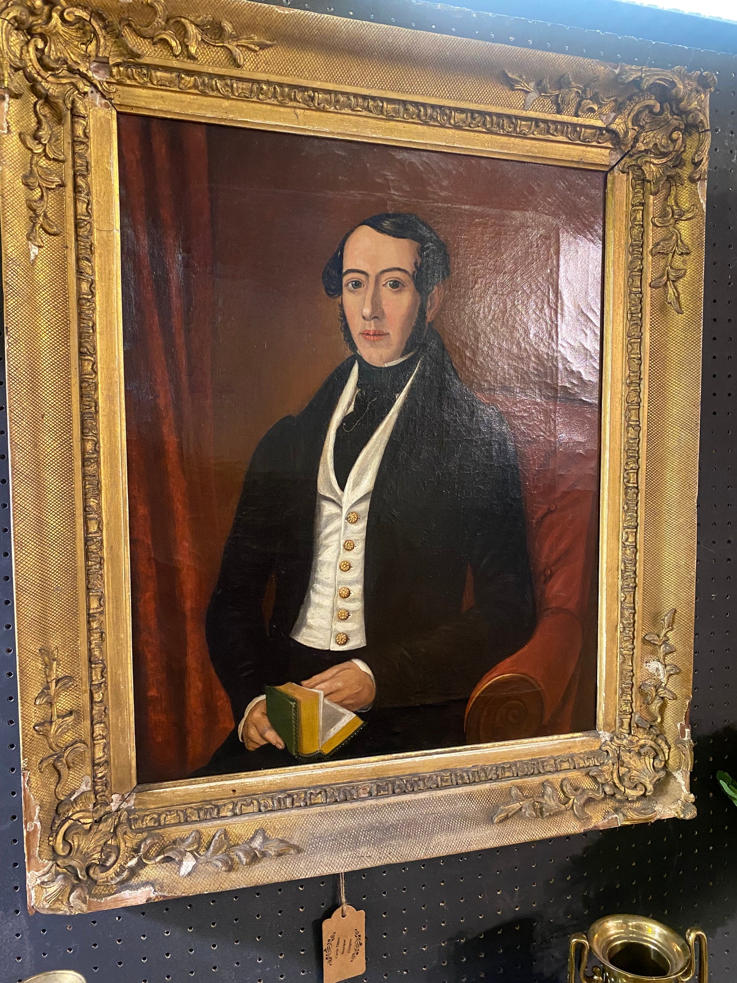 An Early 19th century oil on canvas portrait of a gentleman