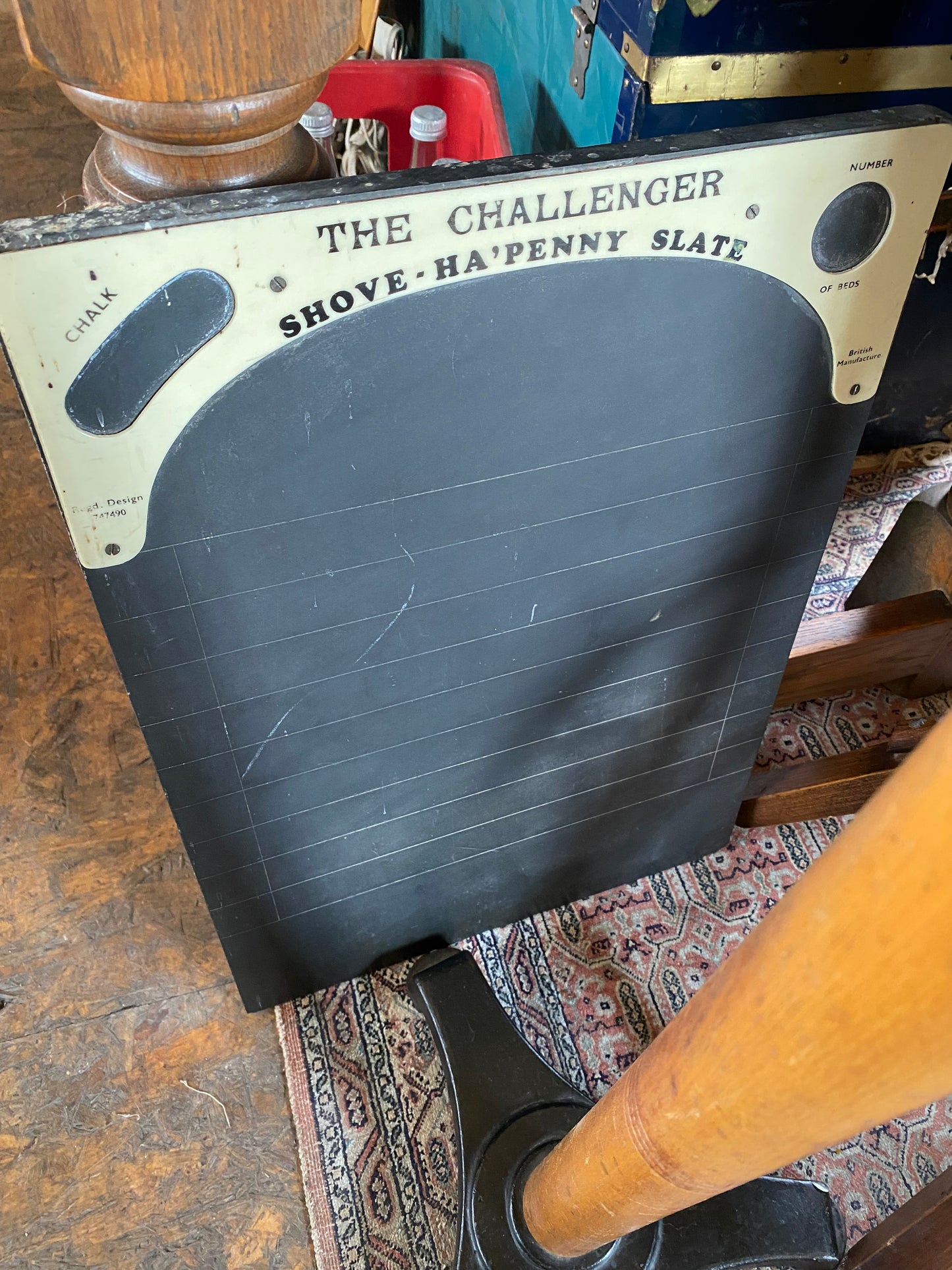 A shove half penny slate board circa 1950’s