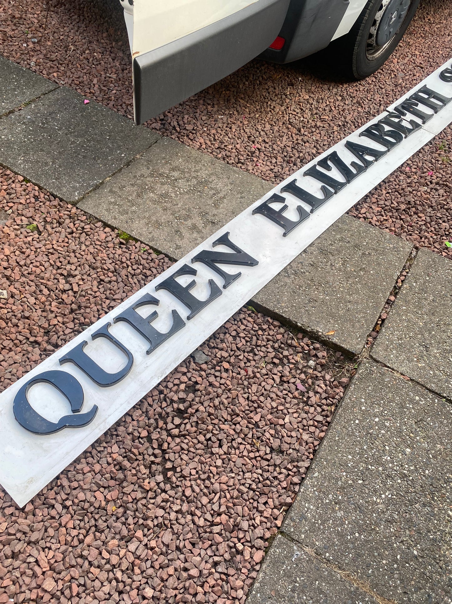 Queen Elizabeth Square shopping centre sign