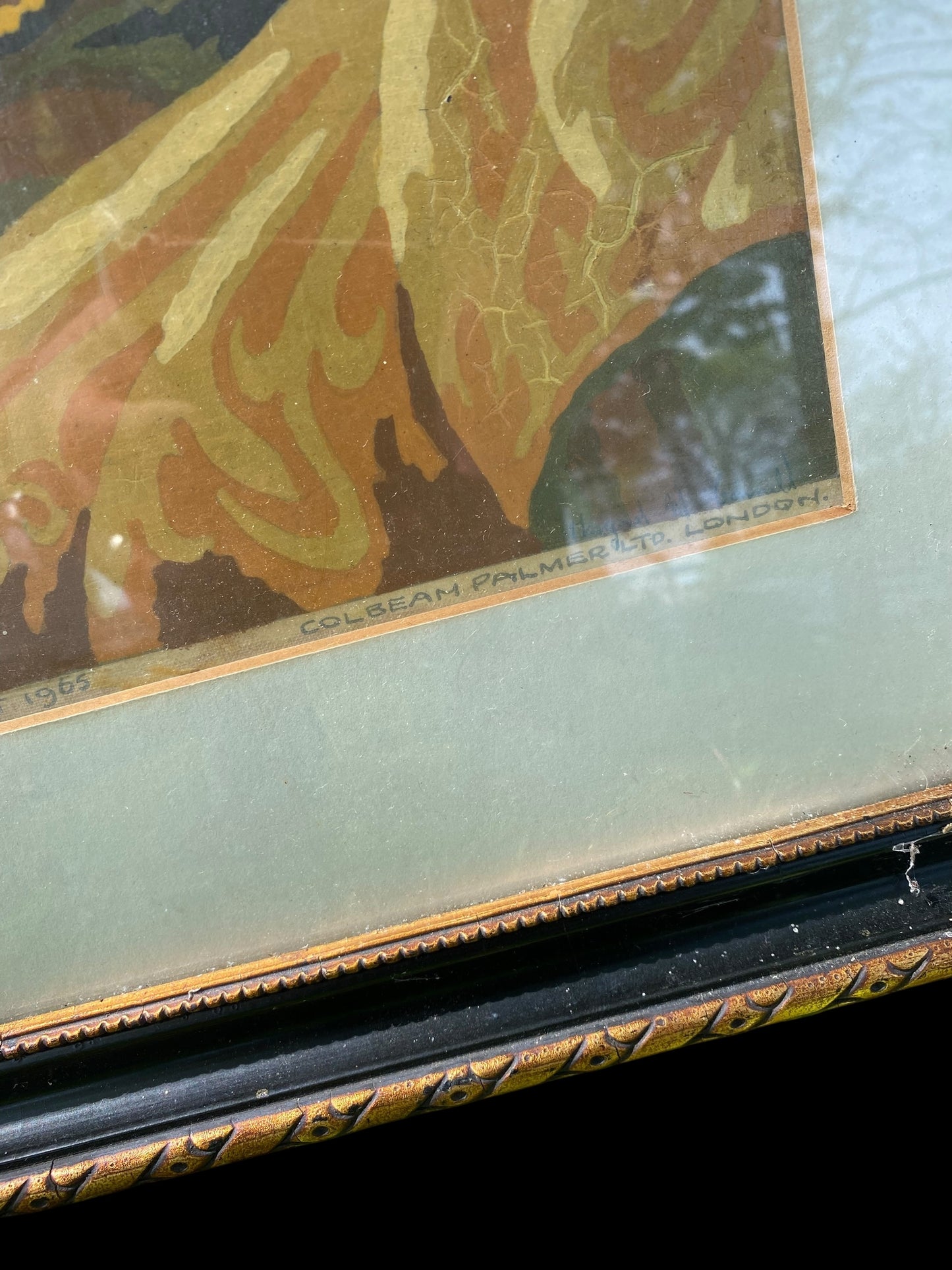 Rare original Colbeam Palmer 'Paint By Numbers' Tretchikoff-inspired oil painting