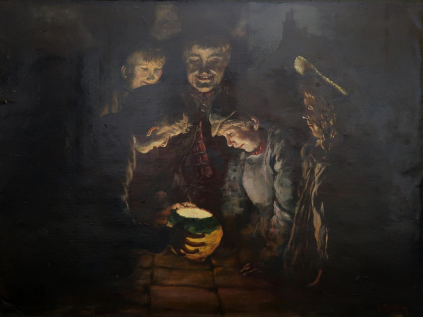 large 19th Century Scottish school, signed oil on canvas