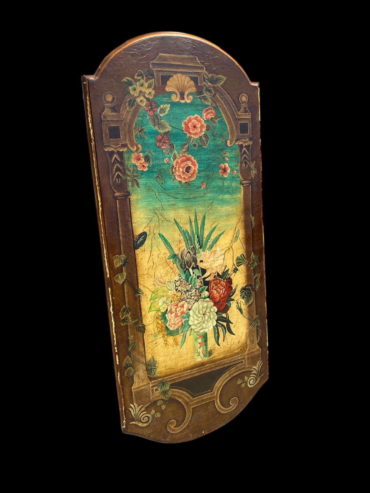 Large vintage Trompe-l'œil style panel