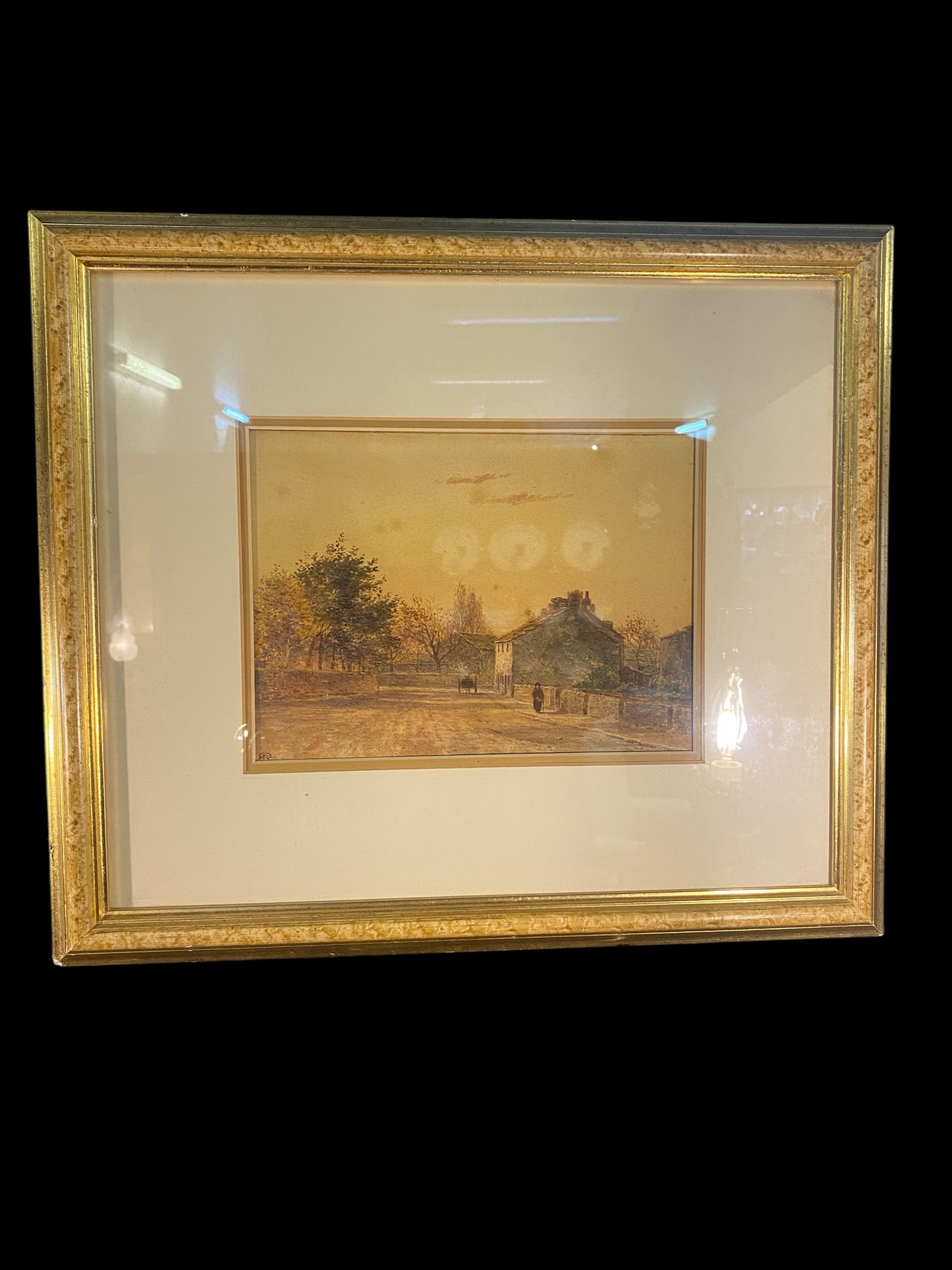 French school ‘street scene’ watercolour, late 19th century