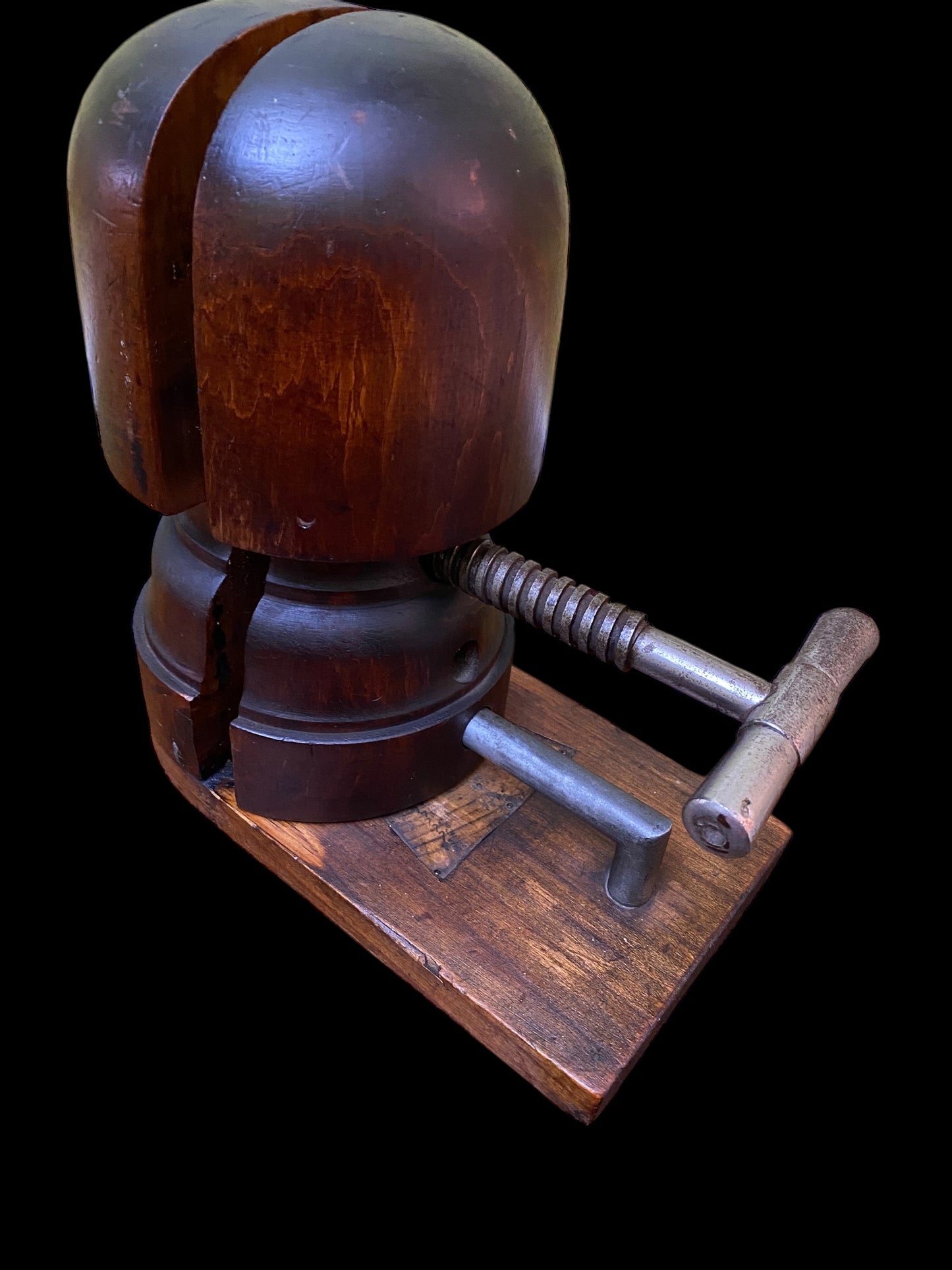 Milliner's Hat Stretcher & Sizer. Mechanical Headwear Shop Display Stand