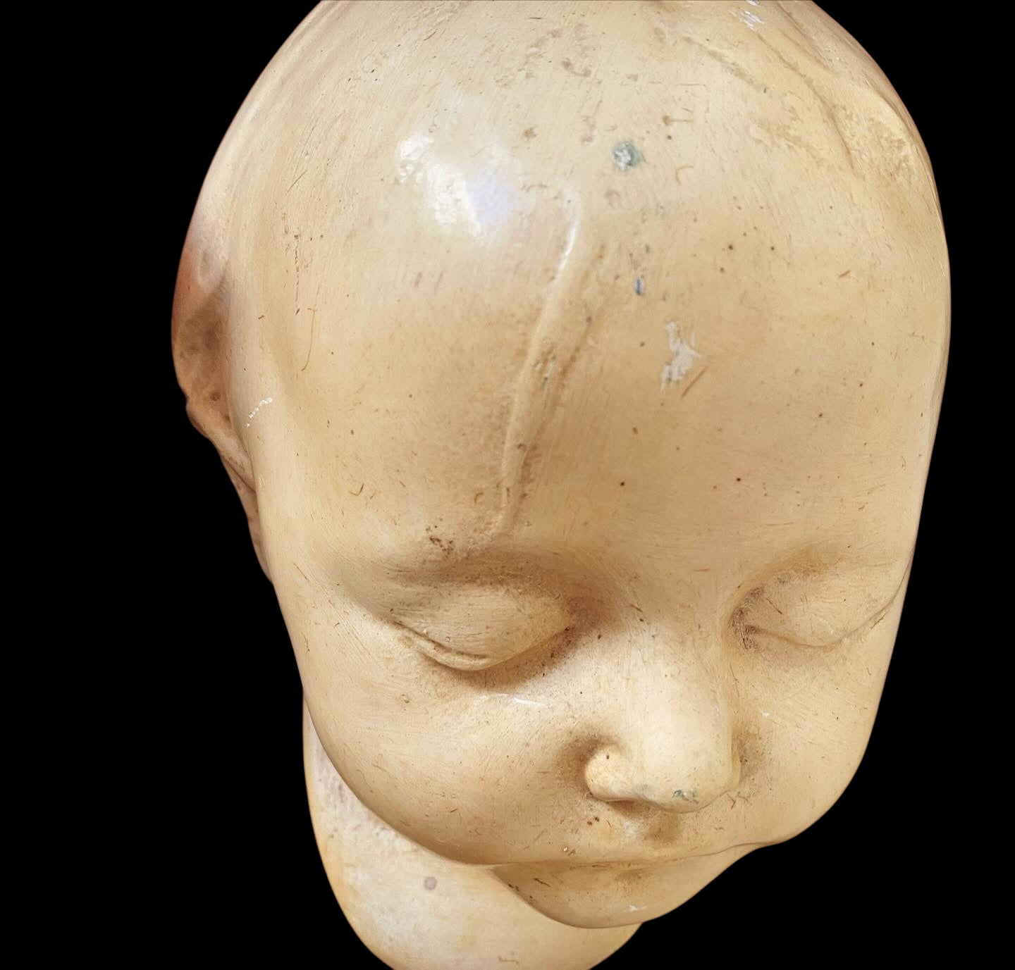 Victorian infants death mask by J. Giusti & Co.