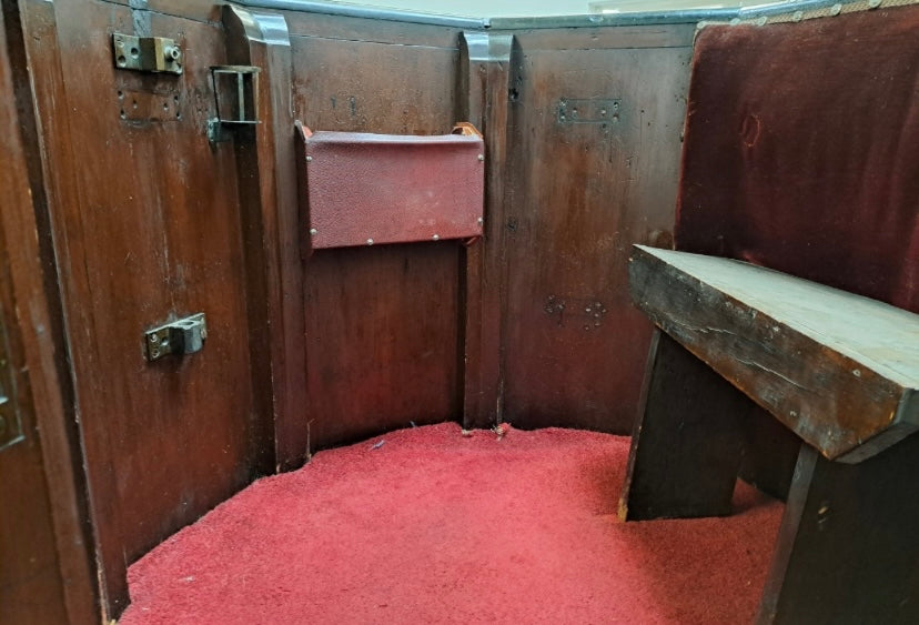 Victorian mahogany church pulpit from a Glasgow Methodist church