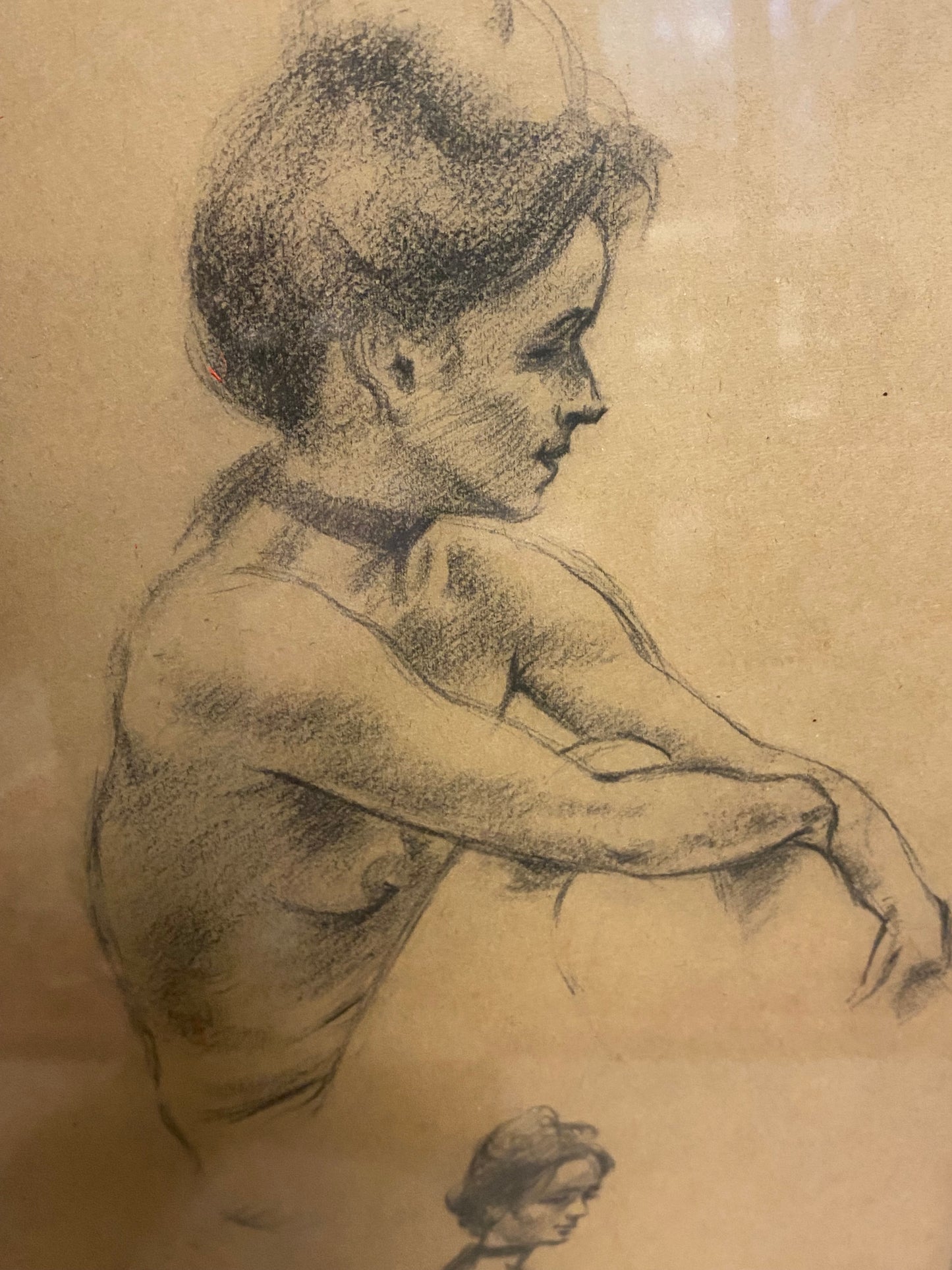 Nude study in charcoal by Ken Hardy