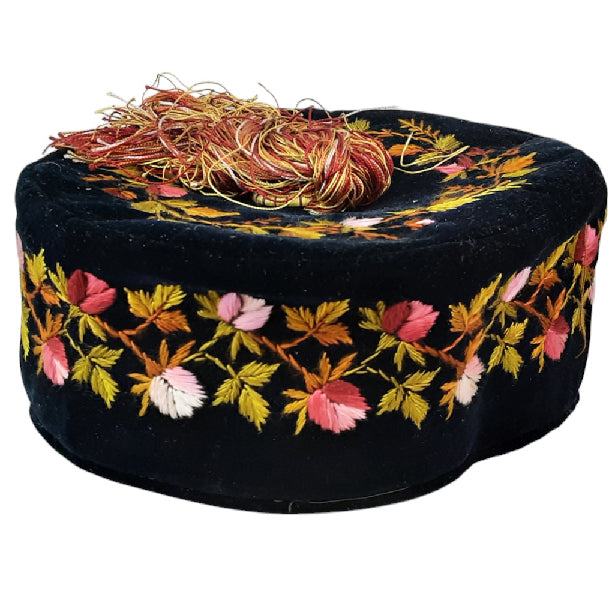 Victorian smoking cap in its original box