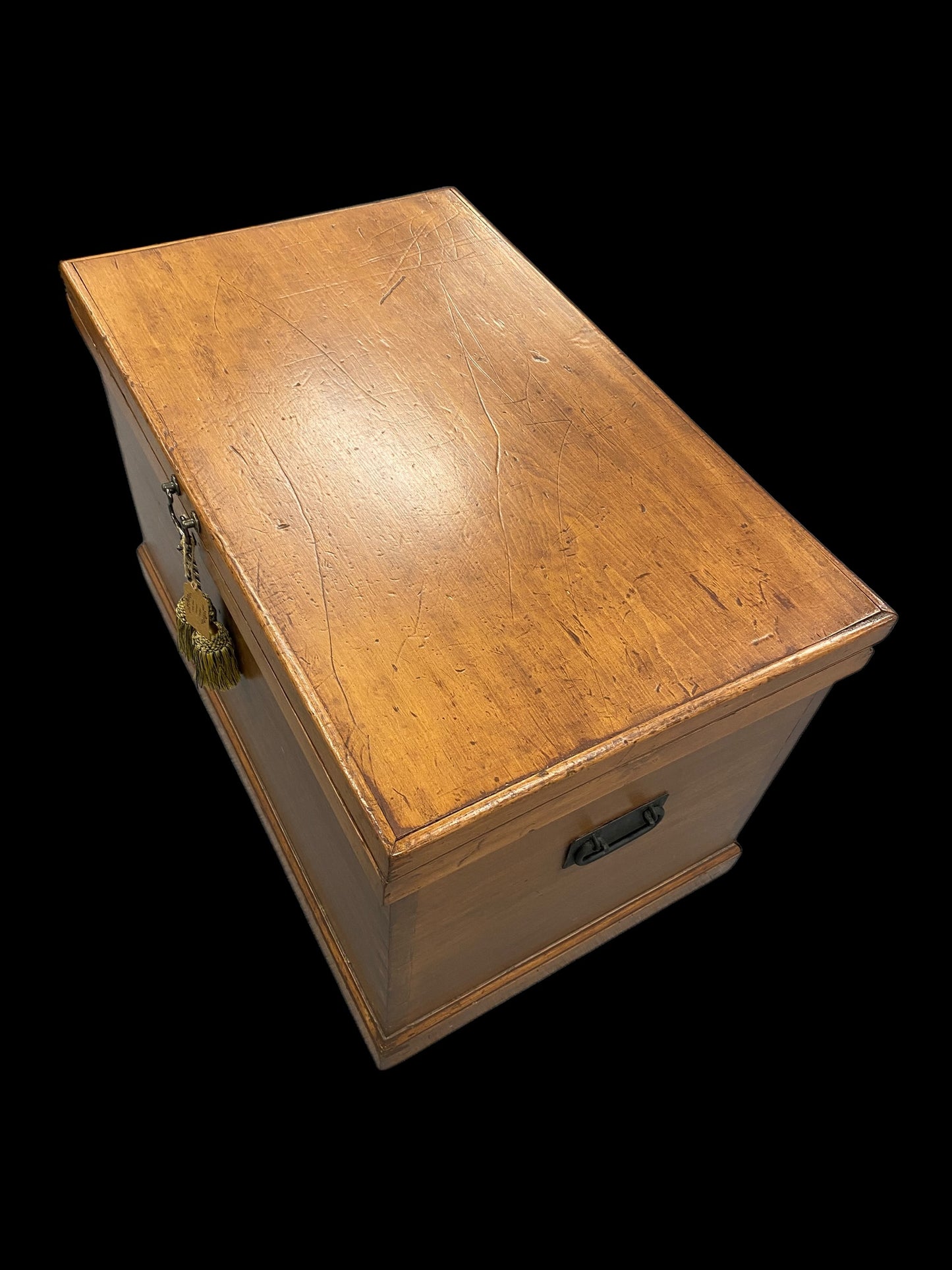 Antique pine blanket box