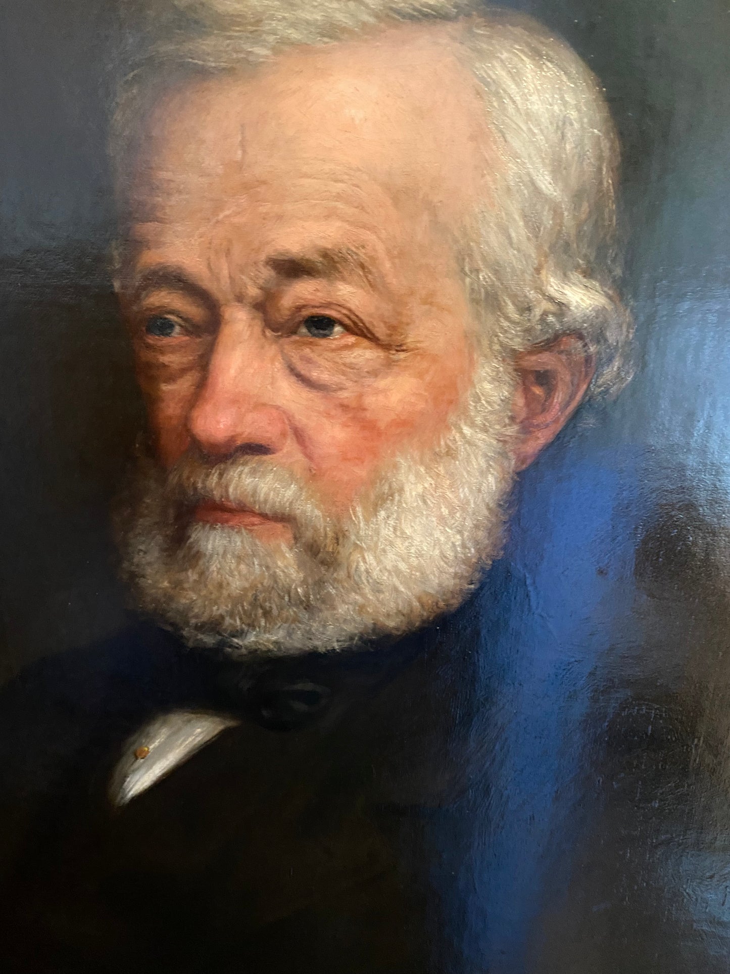 Large oil on canvas portrait of the industrialist William Brown