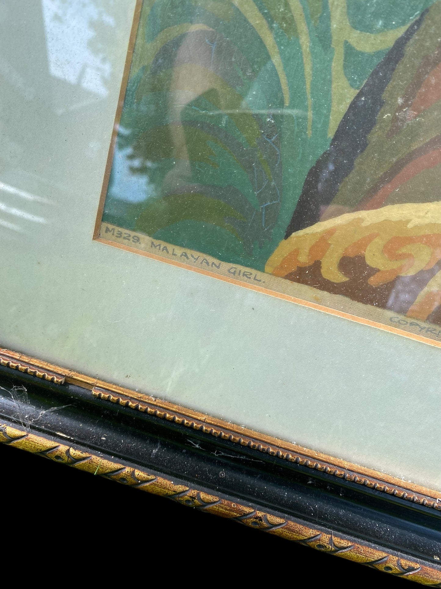 Rare original Colbeam Palmer 'Paint By Numbers' Tretchikoff-inspired oil painting