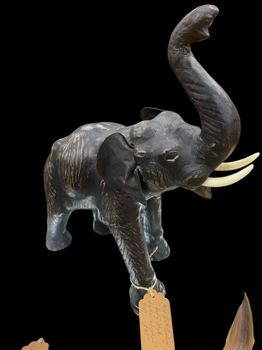 Mid-20th Century Liberty style Leather elephant