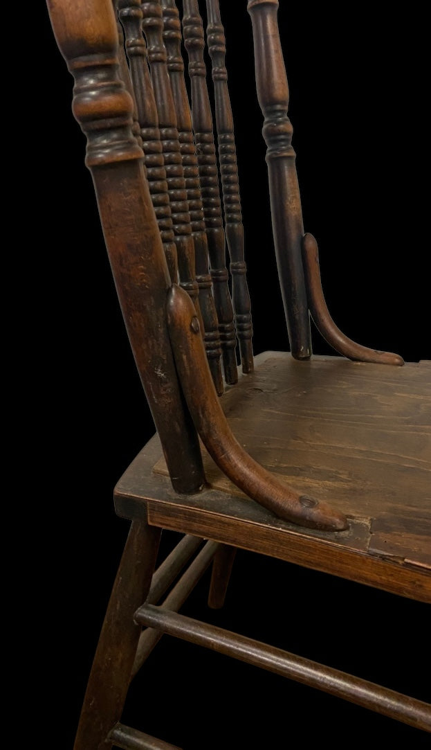 Victorian press-back chair