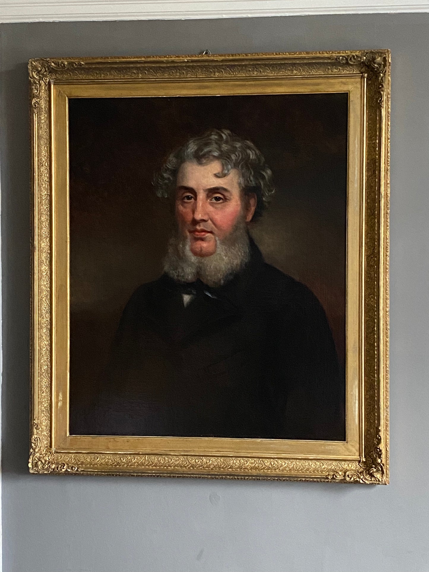 A 19th Century oil on canvas portrait of a gentleman