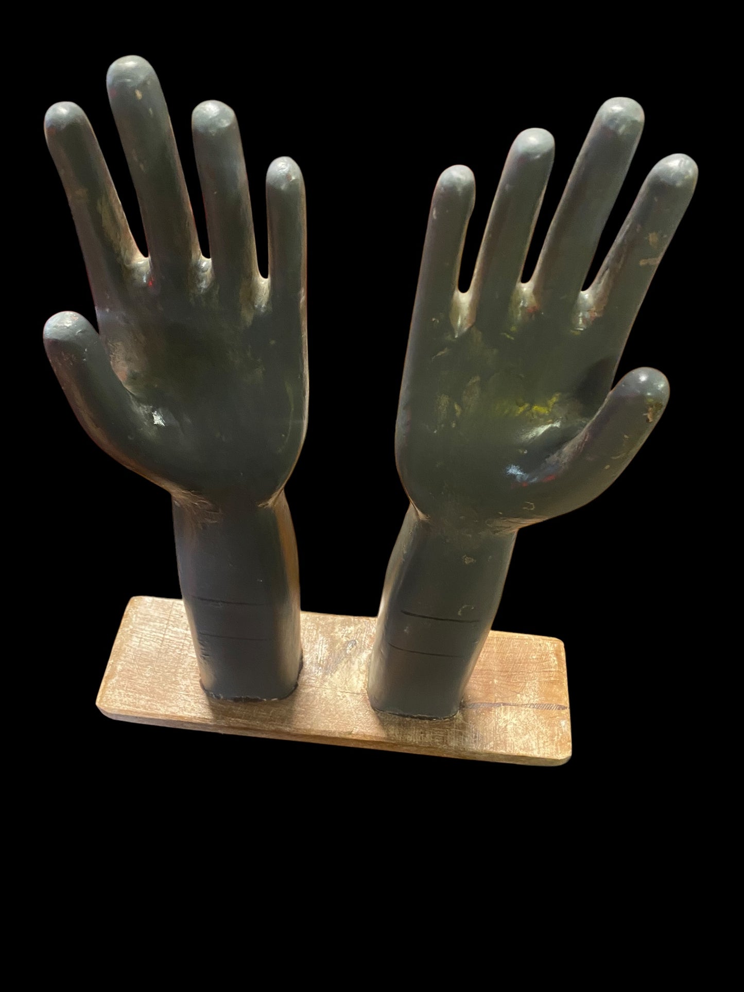 Set of vintage resin glove moulds