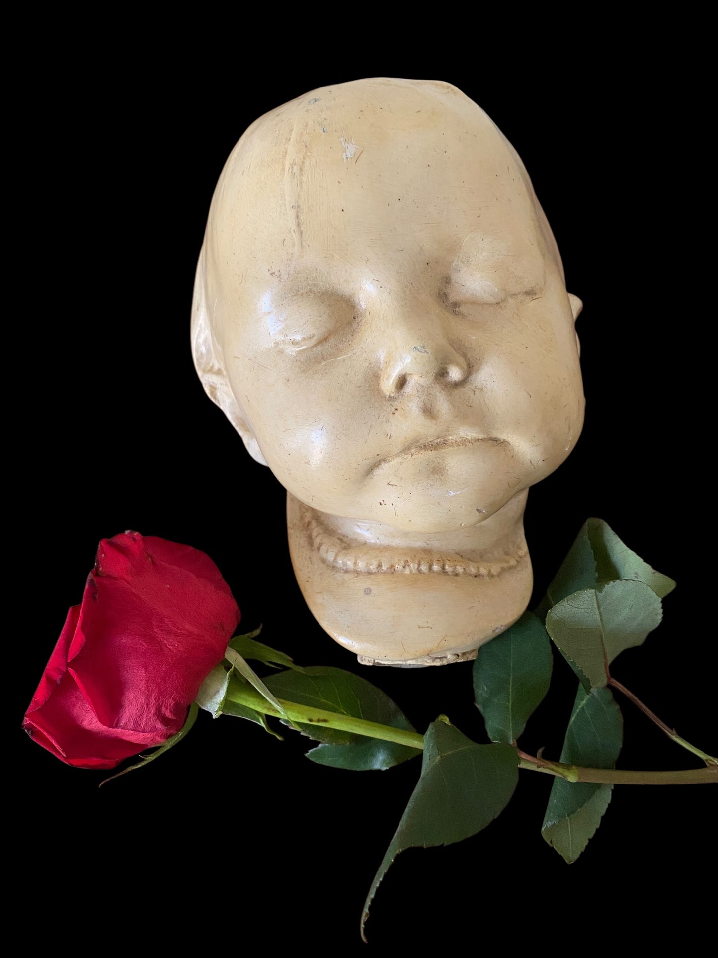 Victorian infants death mask by J. Giusti & Co.