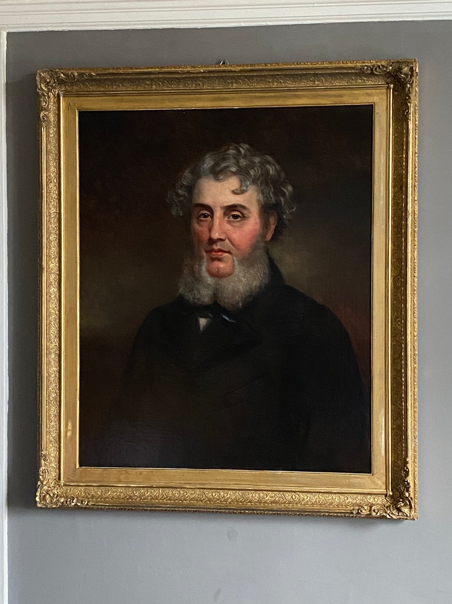 A 19th Century oil on canvas portrait of a gentleman