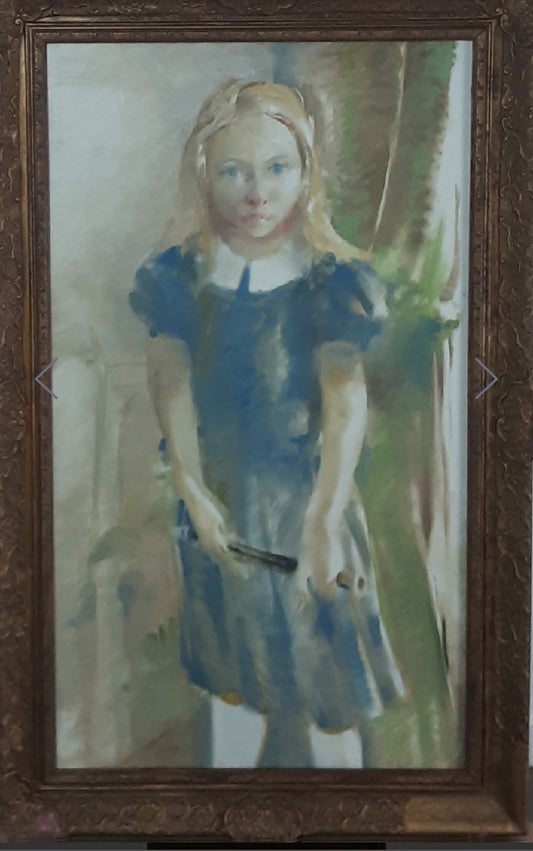 20th Century British School, Portrait of a Girl