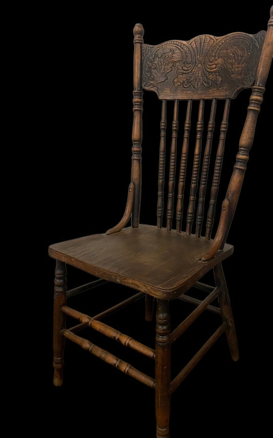 Victorian press-back chair