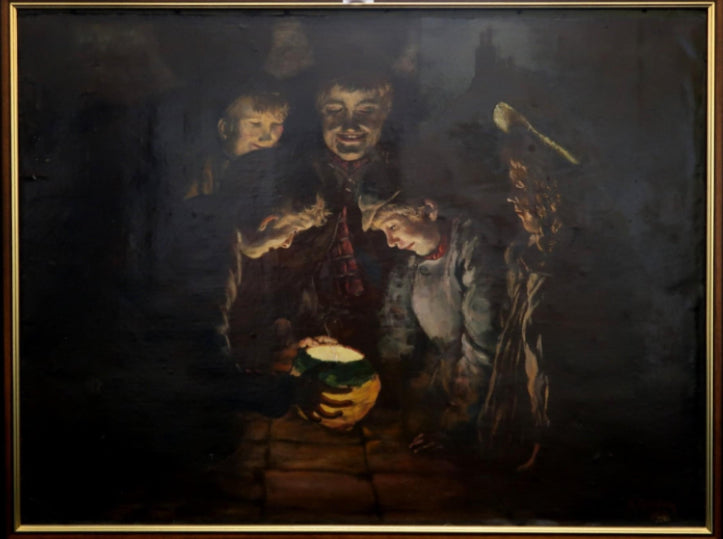 large 19th Century Scottish school, signed oil on canvas